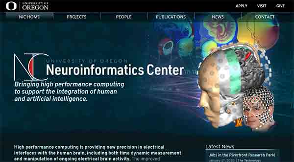 Image of UO NIC home page